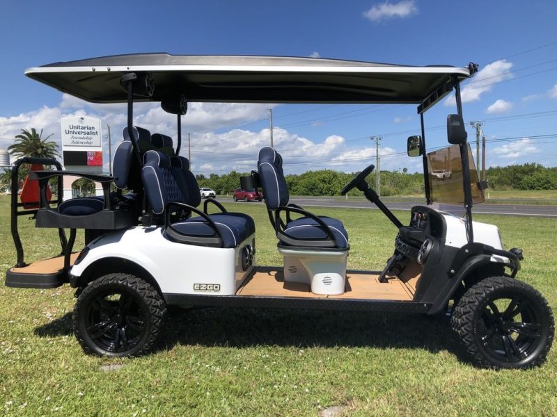 2021 E-Z-GO Express™ L6 Gas Bright White - Image 3