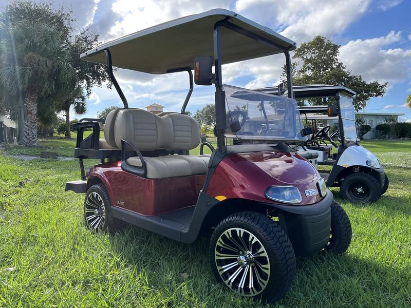 New 2023 E-Z-Go Freedom RXV ELiTE Lithium Inferno Red - Image 6