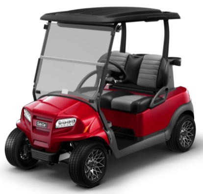 2022 CLUB CAR ONWARD ELECTRIC GOLF CART 2 PASSENGER GOLFER. CANDY APPLE RED METALLIC