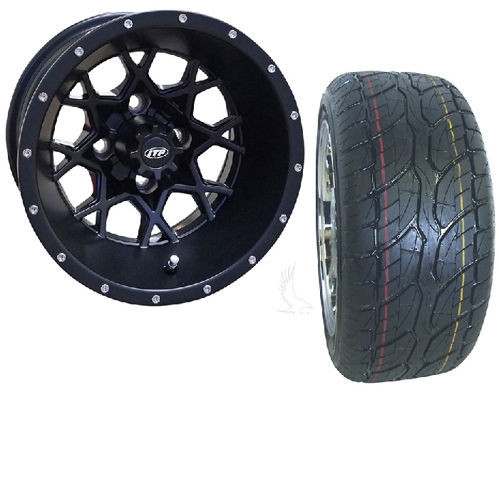 Golf Cart Wheel and Street Tire Combo 215/40/12