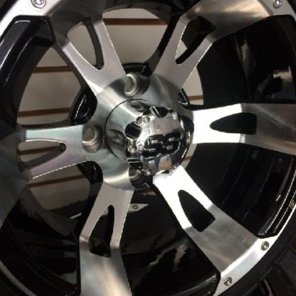12″ Aluminum Golf Cart Wheel and Street Tire Combo - Image 3